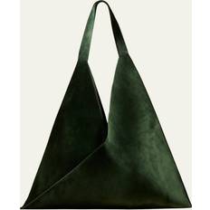 Sara Suede Tote Bag 401 HUNTER GREEN