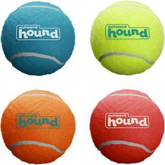 Outward Hound Animali domestici Outward Hound Squeaker Ballz - Gioco Da Riporto Per Cani - Medium - 4 Pezzi