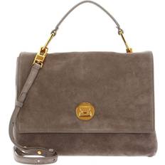 Coccinelle Satchels Liya Suede taupe Satchels for ladies