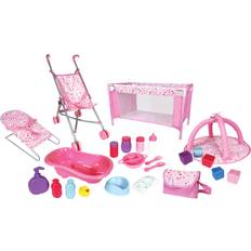 Baby Dolls Dolls & Doll Houses Lissi Baby Doll 24 Piece Nursery Play Set