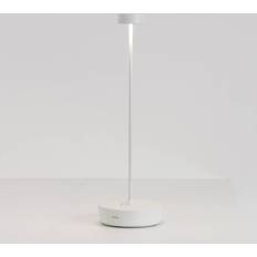 Zafferano Uppladdningsbar Sladdlös med Touchkontroller 32,5 cm Färg Vit Bordslampa