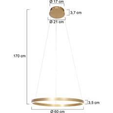 Skrivbordslampor Taklampor Steinhauer LED Hänglampa Ø 60 cm 2 Lampor Guld Pendellampa