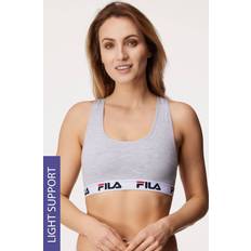 Femme - Gris Soutiens-gorge Fila Brassiere Coton Femme - Gris