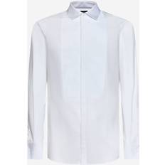 DSquared2 Herr Skjortor DSquared2 Skjorta Med Plastron Stängning - White