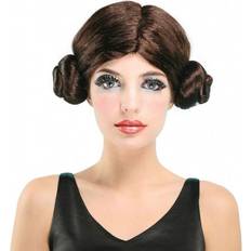 Marron Perruques Longues Bristol Novelty Space Princess Wig