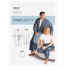 Simplicity sewing pattern s9131bb xl-xxl-xxxl unisex sleepwear