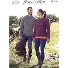 Jamescbrett James c brett mega chunky knitting pattern jb753 sweaters