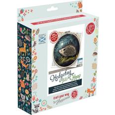DIY The Crafty Kit Company Hedgehog Needle Felting Hoop Kit