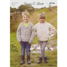 Jamescbrett James Brett JB756 Mega Chunky Knitting Pattern Childrens Sweaters