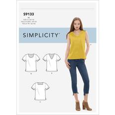 Needlework Patterns Simplicity Misses' Tops Sewing Pattern, S9133