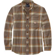 Carhartt hemd flannel l/s plaid shirt chestnut