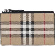 Mens Archive Beige Alwyn Check-print Faux-leather Card Holder