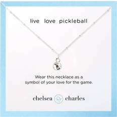 Chelsea Charles Pickleball Charm Necklace, Men's, Silver