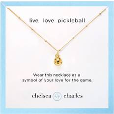 Chelsea Charles Pickleball Charm Necklace, Men's, Gold