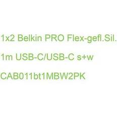 Belkin BoostCharge Pro Flex USB 2.0 1 m USB C 2x