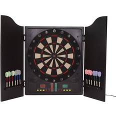 Dart Nordic Games Electronic Dart Board in Dart Cabinet with Darts