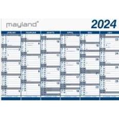 Kalender 2024 Mayland Kæmpekalender 2x6 mdr. papir 2024