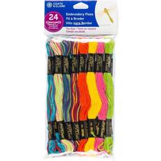 Coats & Clark 6-Strand Embroidery Floss Pack 24/Pkg-Tie Dye C11V2410