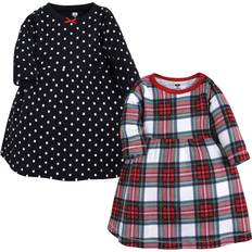 Hudson Baby Cotton Dresses - White Tartan