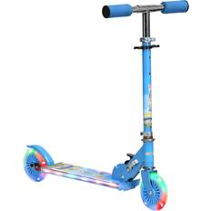 Plastic Kick Scooters Homcom kids Scooter with Light & Sound Blue