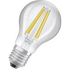 A - E27 Lampadine Osram Classic LED E27 4,3W 827 filamenti dimm trasparente