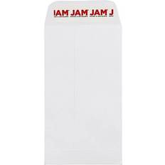 White Mailers Jam Paper Self Seal #6 Coin Business Envelopes, 3 3/8" x 6" White, 50/Pack 356838557I White