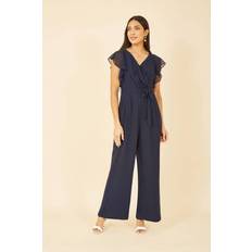 Yumi Frill Wrap Jumpsuit, Navy