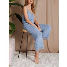 Pretty You London Bamboo Lace Camisole & Trousers Pyjama Set