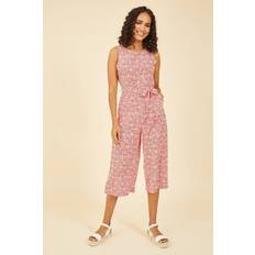 Red - Women Jumpsuits & Overalls MELA Yumi Mela London Ditsy Daisy Sleeveless Culotte Jumpsuit