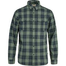 Hemp Shirts Fjällräven Övik Travel Shirt Long Sleeve - Green/Navy