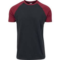 Modal Överdelar Urban Classics T-shirt av Raglan Contrast Tee Herr svart/bordeaux
