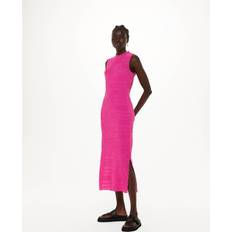 Natural Dresses Whistles Maya Plisse Midi, Pink