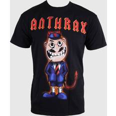 ROCK OFF Anthrax mens t shirt black cartoon tnt uniformed devil cover