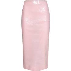 Rosa Gonne ROTATE Birger Christensen Skirt Sequin Midi Pencil Pink