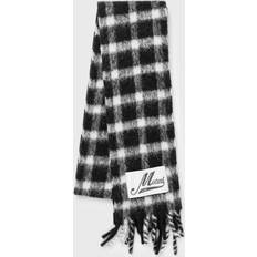 Marni Black & White Check Scarf CHN99 Black UNI