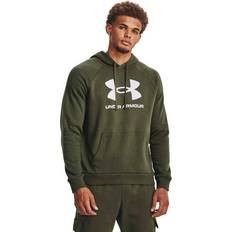 Men's ua rival fleece hoodie Under Armour Rival Fleece Logo Hoodie Green Regular Man