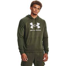 Under Armour Rival Fleece Logo Hoodie - Marin Od Grön/Vit