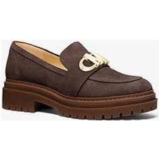 Mk skor Michael Kors MK Parker Suede Loafer Chocolate