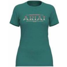 Turquoise - Women T-shirts Ariat Women's Serape Style Short Sleeve Graphic T-Shirt