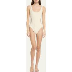 Natural Swimsuits Arianna Crochet-Paneled One-Piece Swimsuit NATURAL MULIT