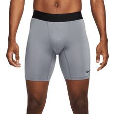 Nike Pro Men's Dri-FIT Fitness Long Shorts - Smoke Grey/Black