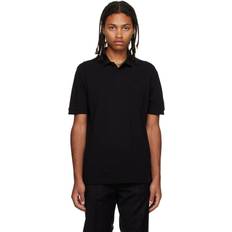 HUGO BOSS Polos vente HUGO BOSS Black Embossed Polo Black 001