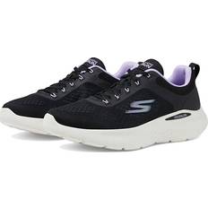 Skechers Go Run Lite för kvinnor, Svart textil lila trim