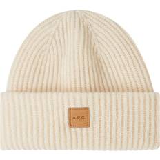 Cashmere Kasketter A.P.C. Lækker Luksus Strikket Beanie - Beige