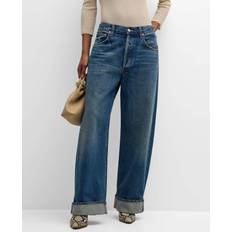 Denim Pantaloni Citizens of Humanity Ayla Baggy Cuffed Crop - Blue