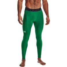 Men - White Base Layer Pants Under Armour mens Heatgear Leggings 305 Team Kelly Green White