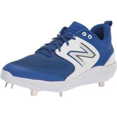 New Balance Laced Baseball Shoes New Balance Men's Fresh Foam X 3000 V6 Metal Baseball Shoe, Royal/White