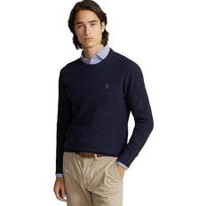 Polo Ralph Lauren Textured Cotton Crewneck Sweater Navy Htr