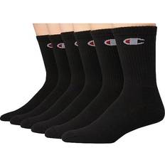 Champion Men's Crew Socks 6-pack - Black