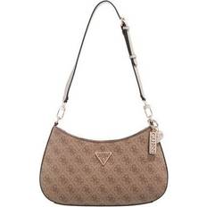 Guess Handbags Guess Noelle 4G Logo Shoulder Bag - Multi/Beige